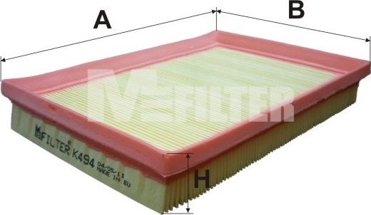 Mfilter K 494 - Hava filtri furqanavto.az