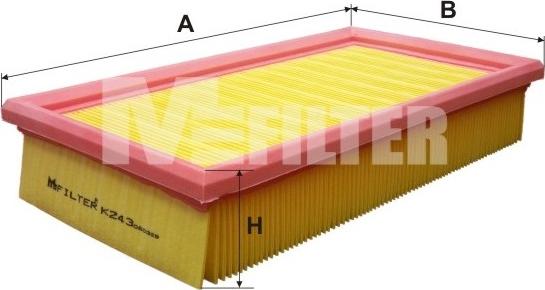 Mfilter K 243 - Hava filtri furqanavto.az