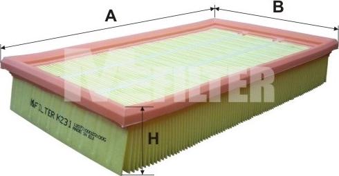 Mfilter K 231 - Hava filtri furqanavto.az