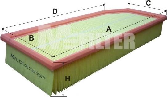 Mfilter K 717 - Hava filtri furqanavto.az
