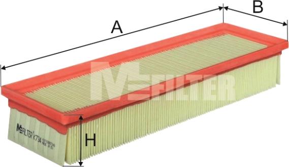 Mfilter K 734 - Hava filtri furqanavto.az