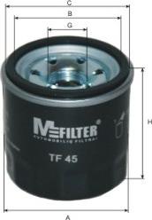 Mfilter TF 45 - Yağ filtri www.furqanavto.az