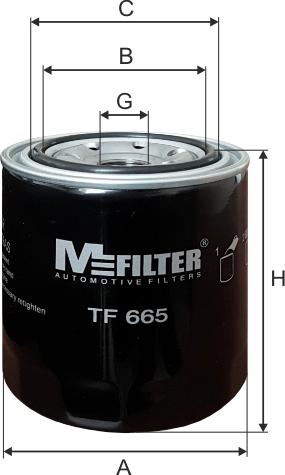 Mfilter TF665 - Yağ filtri furqanavto.az