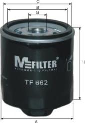 Mfilter TF 662 - Yağ filtri furqanavto.az