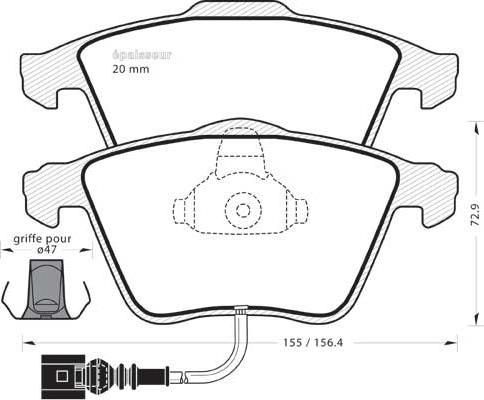 VW 24021 - Əyləc altlığı dəsti, əyləc diski furqanavto.az