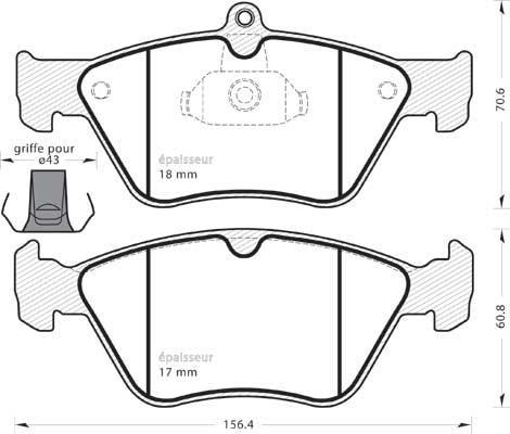 BOSCH 461129 - Əyləc altlığı dəsti, əyləc diski furqanavto.az