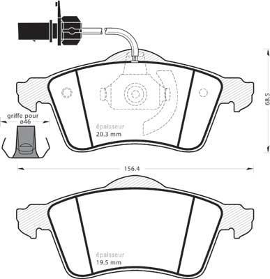 Open Parts BSM4015.01 - Əyləc altlığı dəsti, əyləc diski furqanavto.az