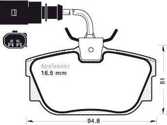 HELLA 8DB 355 018-581 - Əyləc altlığı dəsti, əyləc diski furqanavto.az