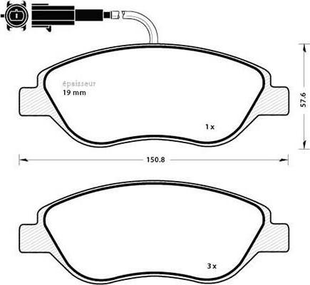 HELLA 8DB 355 018-841 - Əyləc altlığı dəsti, əyləc diski furqanavto.az