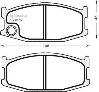 Magneti Marelli BP0690 - Əyləc altlığı dəsti, əyləc diski furqanavto.az