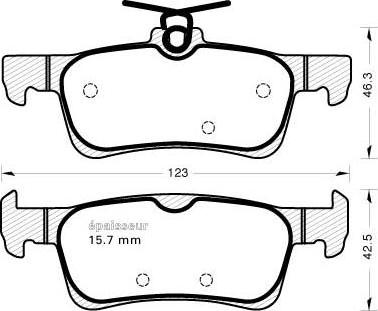 TRW Engine Component GDB2055 - Əyləc altlığı dəsti, əyləc diski furqanavto.az