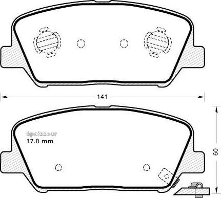 BENDIX 573407 - Əyləc altlığı dəsti, əyləc diski furqanavto.az