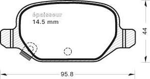 MGA 1126 - Əyləc altlığı dəsti, əyləc diski furqanavto.az