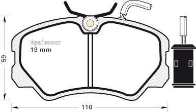 BOSCH 424 175B - Əyləc altlığı dəsti, əyləc diski furqanavto.az