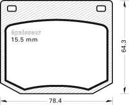 ECHLIN INTERNATIONAL FT-4120 - Əyləc altlığı dəsti, əyləc diski furqanavto.az