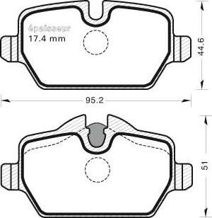 Brembo 25479 - Əyləc altlığı dəsti, əyləc diski furqanavto.az