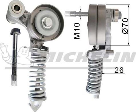 MICHELIN EngineParts SMAMP04341 - Kəmər Dartıcı, v-yivli kəmər furqanavto.az