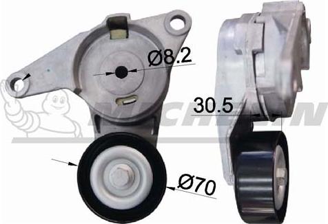 MICHELIN EngineParts SMAMP04331 - Kəmər Dartıcı, v-yivli kəmər furqanavto.az