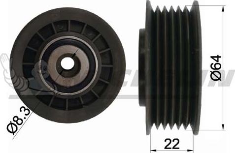 MICHELIN EngineParts SMAMP01020 - Yönləndirmə / Bələdçi Kasnağı, v-yivli kəmər furqanavto.az