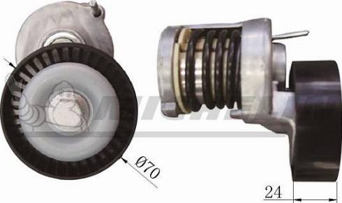 MICHELIN EngineParts SMAMP02376 - Kəmər Dartıcı, v-yivli kəmər furqanavto.az