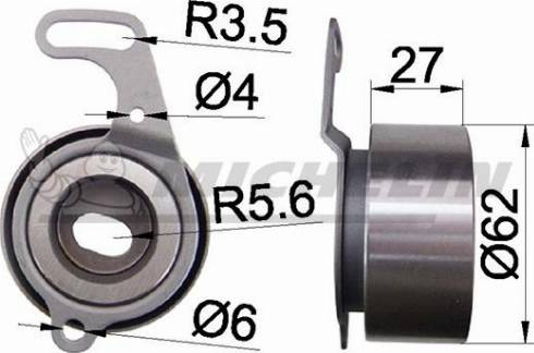 MICHELIN EngineParts SMAMP16319 - Gərginlik kasnağı, vaxt kəməri furqanavto.az