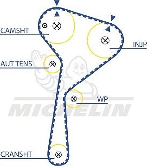 MICHELIN EngineParts SMATB0099 - Vaxt kəməri furqanavto.az