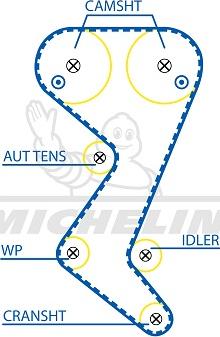 MICHELIN EngineParts SMATB0110 - Vaxt kəməri furqanavto.az