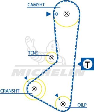 MICHELIN EngineParts SMATB0176 - Vaxt kəməri furqanavto.az