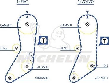 MICHELIN EngineParts SMATB0319 - Vaxt kəməri furqanavto.az