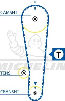 MICHELIN EngineParts SMATB0378 - Vaxt kəməri furqanavto.az