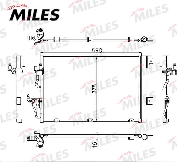 Miles ACCB008 - Kondenser, kondisioner furqanavto.az