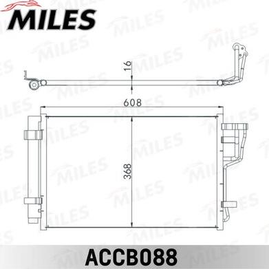 Miles ACCB088 - Kondenser, kondisioner furqanavto.az