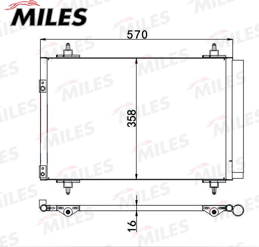 Miles ACCB038 - Kondenser, kondisioner furqanavto.az
