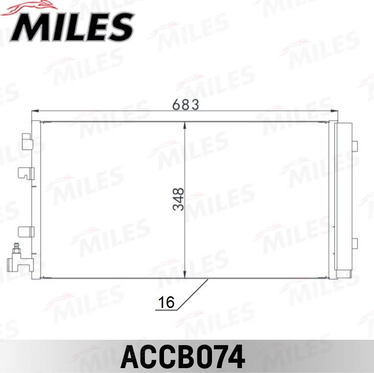 Miles ACCB074 - Kondenser, kondisioner furqanavto.az