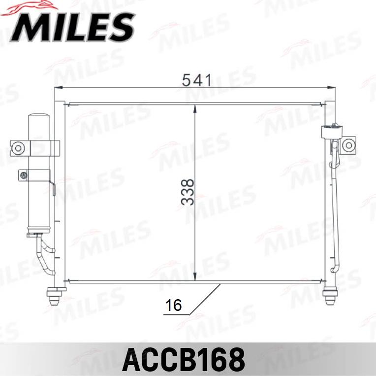 Miles ACCB168 - Kondenser, kondisioner furqanavto.az