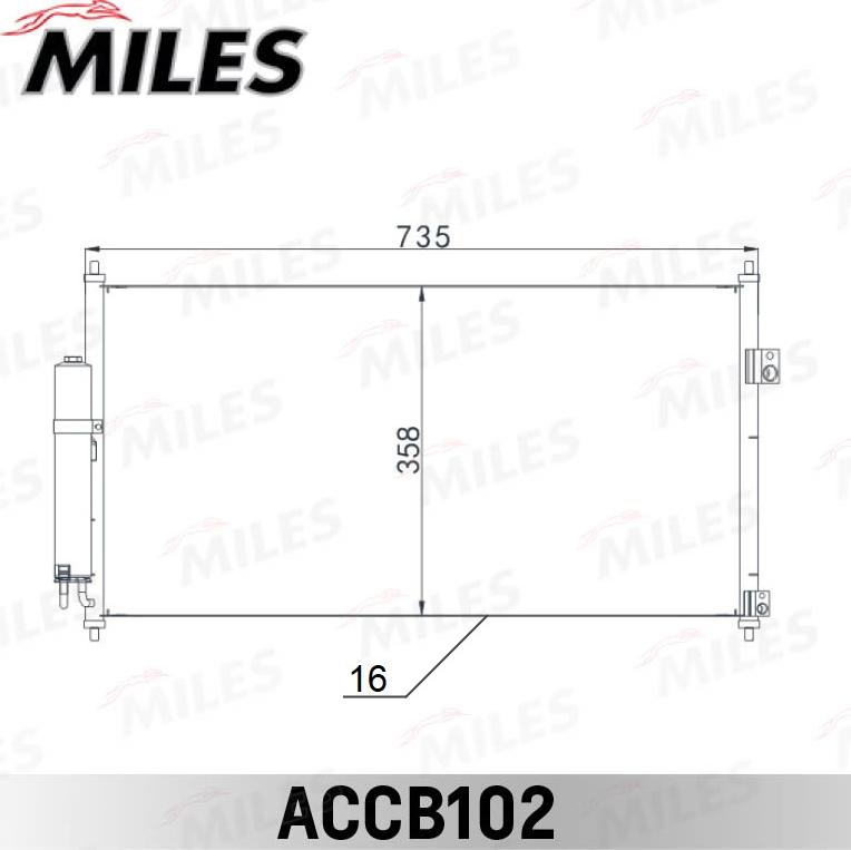 Miles ACCB102 - Kondenser, kondisioner furqanavto.az