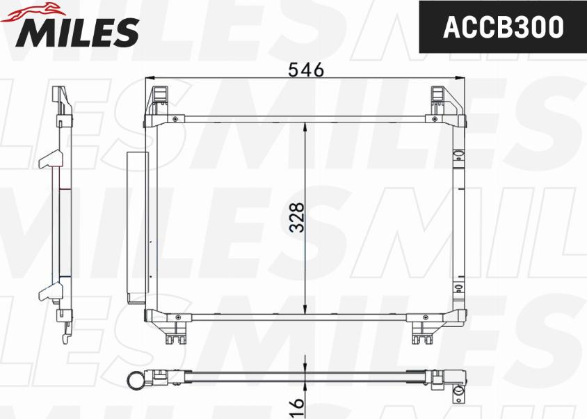 Miles ACCB300 - Kondenser, kondisioner furqanavto.az