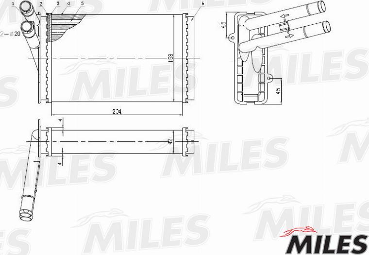 Miles ACHM003 - İstilik dəyişdiricisi, daxili isitmə furqanavto.az