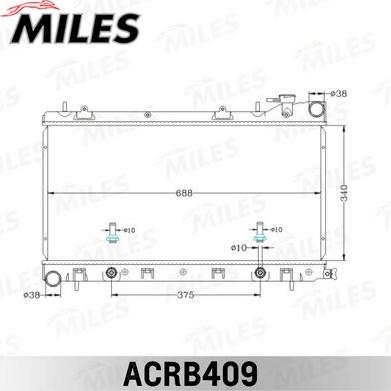 Miles ACRB409 - Radiator, mühərrikin soyudulması furqanavto.az