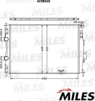 Miles ACRB430 - Radiator, mühərrikin soyudulması furqanavto.az