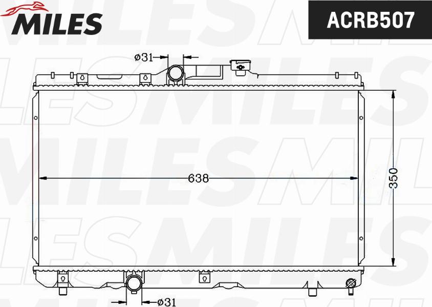 Miles ACRB507 - Radiator, mühərrikin soyudulması furqanavto.az