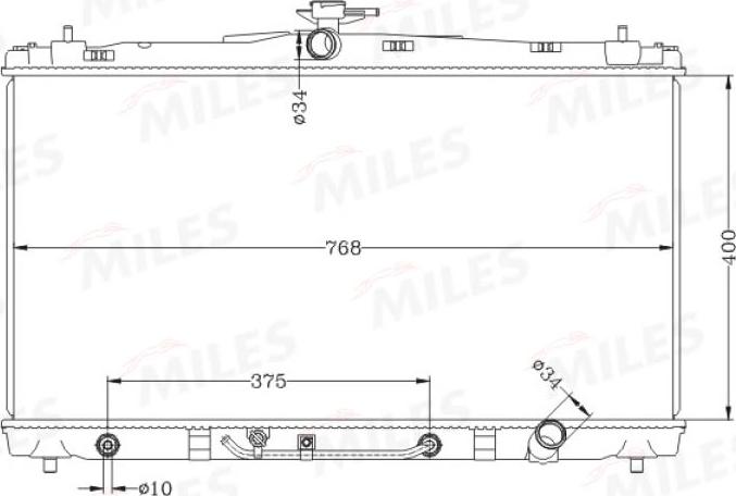 Miles ACRB533 - Radiator, mühərrikin soyudulması furqanavto.az