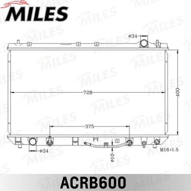 Miles ACRB600 - Radiator, mühərrikin soyudulması furqanavto.az