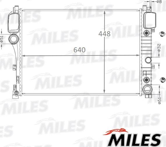 Miles ACRB092 - Radiator, mühərrikin soyudulması furqanavto.az