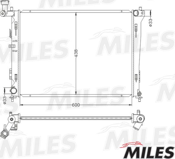 Miles ACRB053 - Radiator, mühərrikin soyudulması furqanavto.az