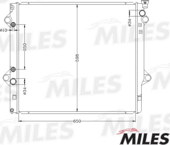 Miles ACRB052 - Radiator, mühərrikin soyudulması furqanavto.az