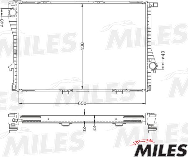 Miles ACRB057 - Radiator, mühərrikin soyudulması furqanavto.az