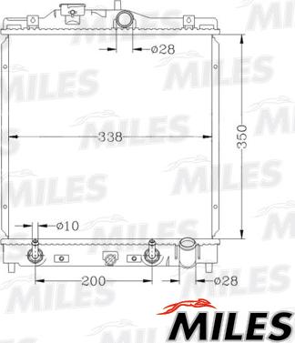 Miles ACRB065 - Radiator, mühərrikin soyudulması furqanavto.az