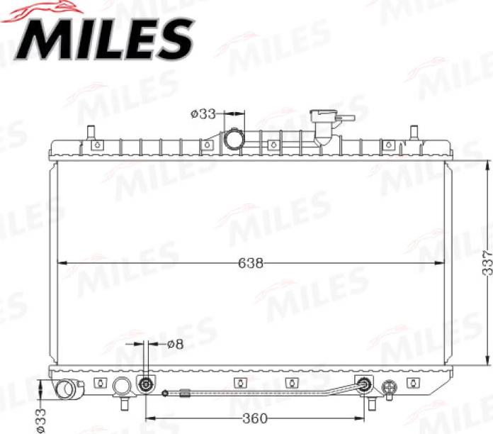 Miles ACRB066 - Radiator, mühərrikin soyudulması furqanavto.az