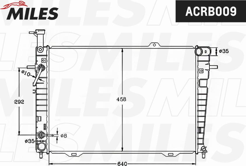 Miles ACRB009 - Radiator, mühərrikin soyudulması furqanavto.az